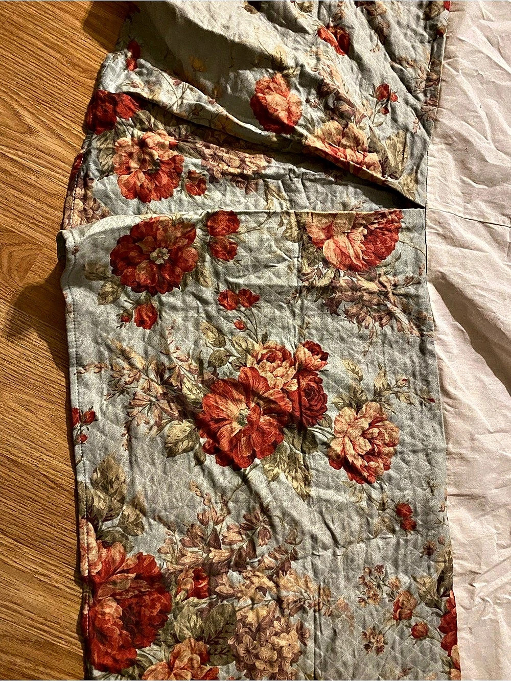 Ballard Designs Floral King Bed Skirt